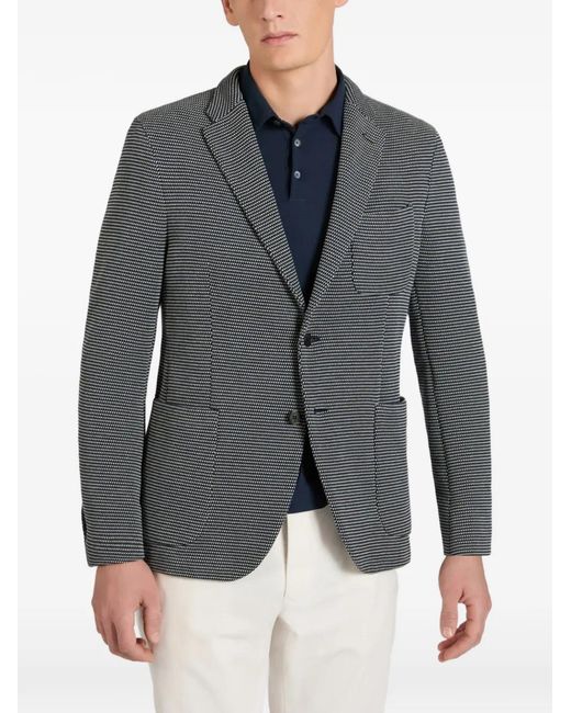 Slowear Gray Micro-Patterned Blazer for men