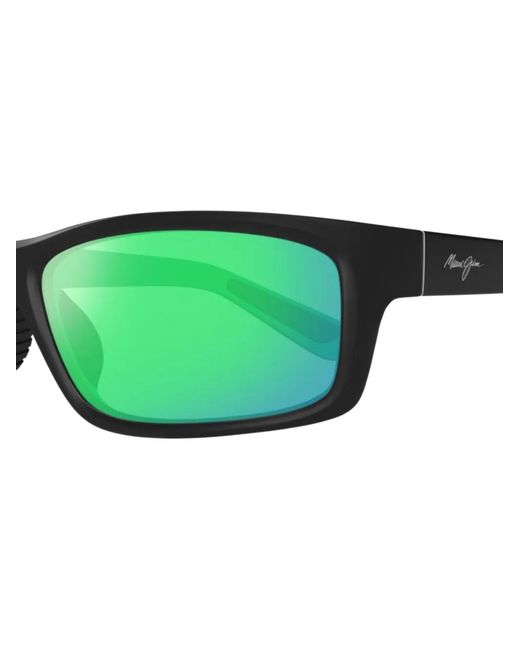 Maui Jim Green Rectangle-Frame Sunglasses