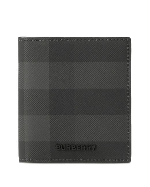Burberry Black Porte-Cartes Pliant À Carreaux for men