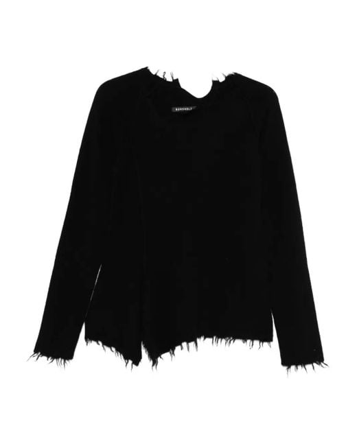 Rundholz Virgin Wool-blend Jumper Black