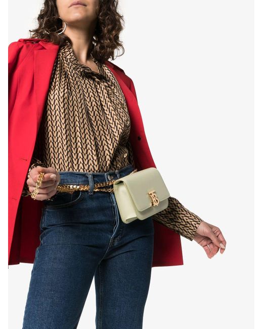burberry belted leather tote