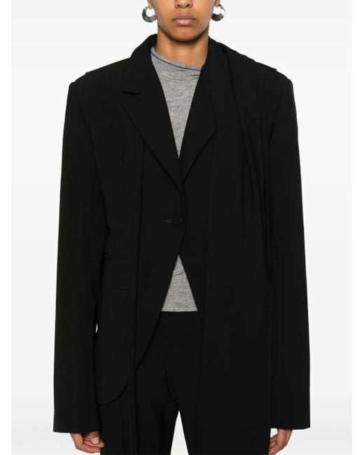 OTTOLINGER Black Open-Back Blazer