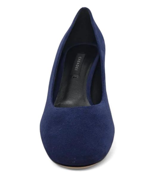 Casadei Blue 70Mm Cleo Pumps