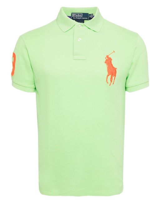 Polo Ralph Lauren Green Big Pony Cotton Polo Shirt for men
