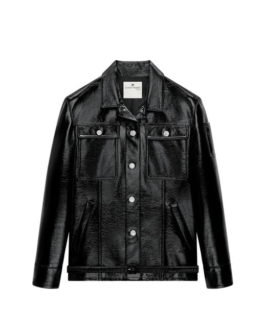 Courreges Black Belted Jacket