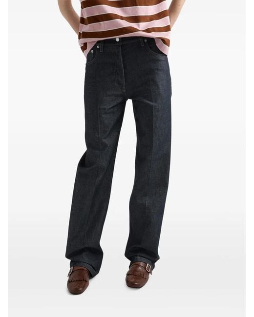 Prada Blue Five-Pocket Denim Jeans