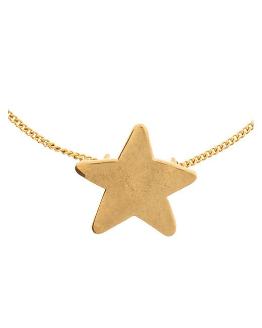 Jil Sander Metallic Star-Pendant Curb-Chain Bracelets