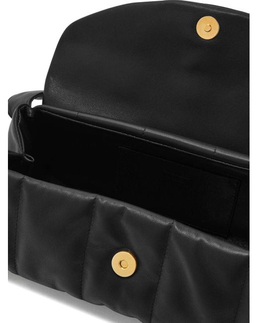 Grand sac porté épaule Cannolo Jil Sander en coloris Black