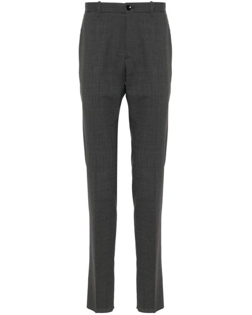 Incotex Gray Tapered-leg Tailored Trousers for men