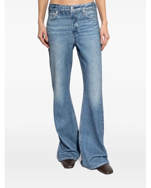Rag & Bone Blue Miramar Flared Jeans