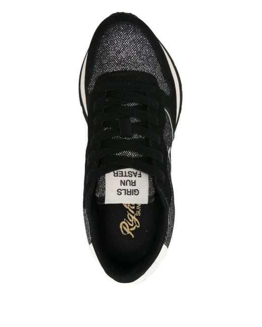 Sun 68 Black Ally Glitter Sneakers