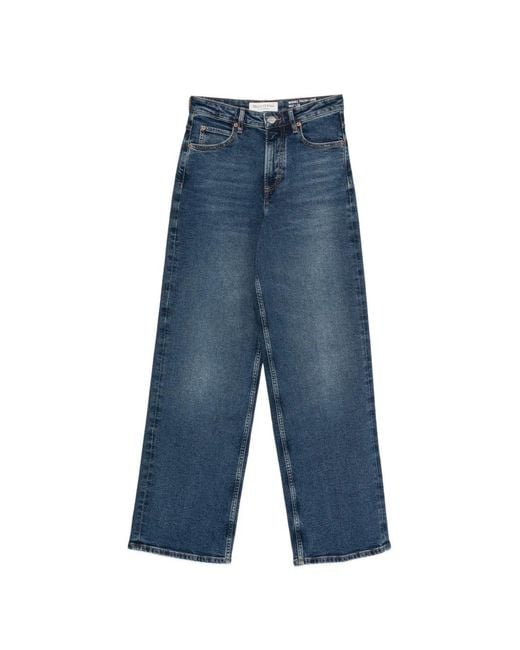 Marc O' Polo Blue Tolva Wide-Leg Jeans