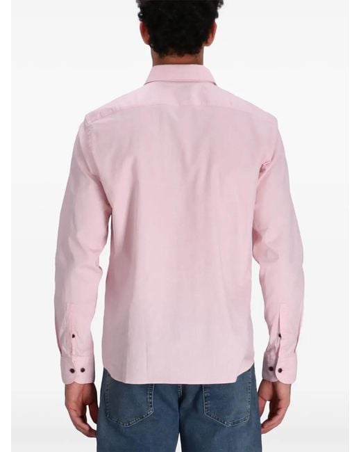 Boss Pink Cotton Shirt for men