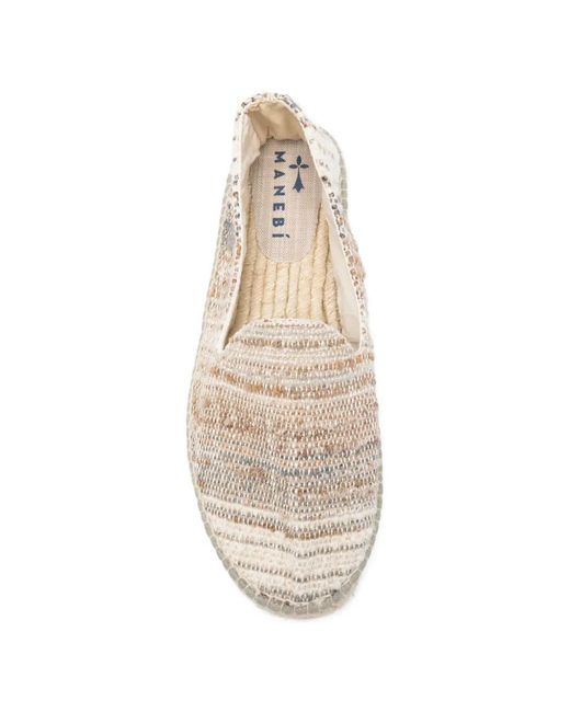 Manebí Espadrilles Mit Webmuster in Natural für Herren