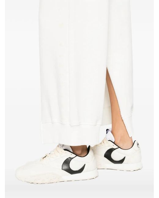 MM6 by Maison Margiela White Side Button Trousers