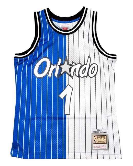 Mitchell & Ness Blue Split Swingman Jersey for men