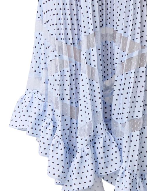 Claudie Pierlot Midi-Jurk Met Ruches in het White