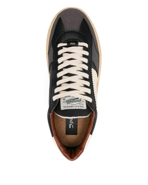 PURAAI Black Polly Lace-Up Sneakers for men