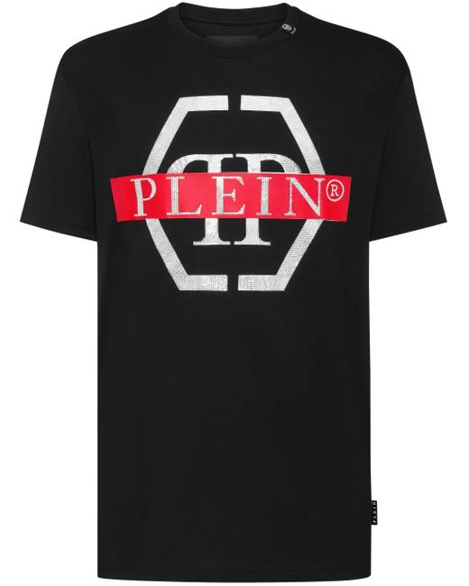 メンズ Philipp Plein Pp Tape Tシャツ Black