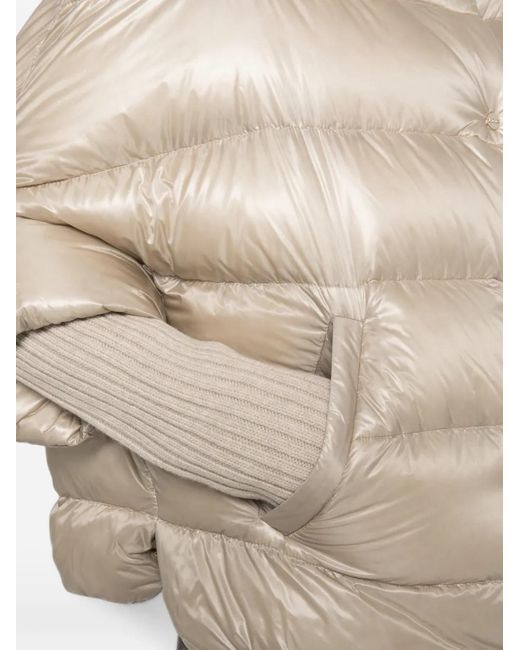 Herno Natural Quilted High-Neck Coat
