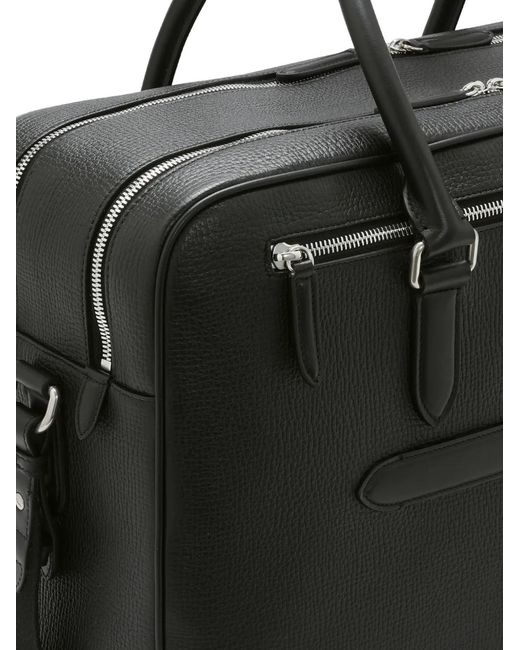 Borsa Da Viaggio Con Zip di Smythson in Black