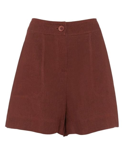 Eres Red Correct High-Waisted Shorts