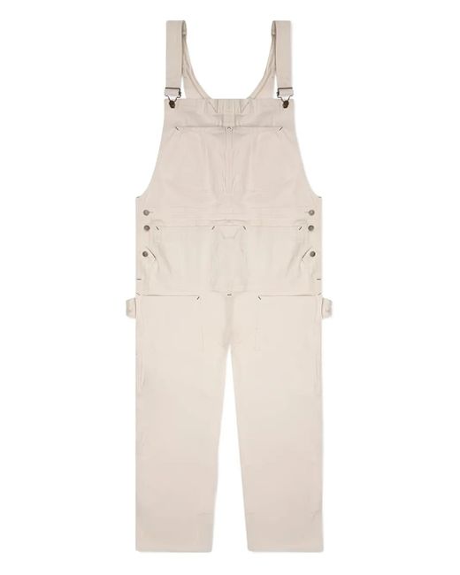 South2 West8 Cotton Canvas Button Overalls in Natural for Men | Lyst