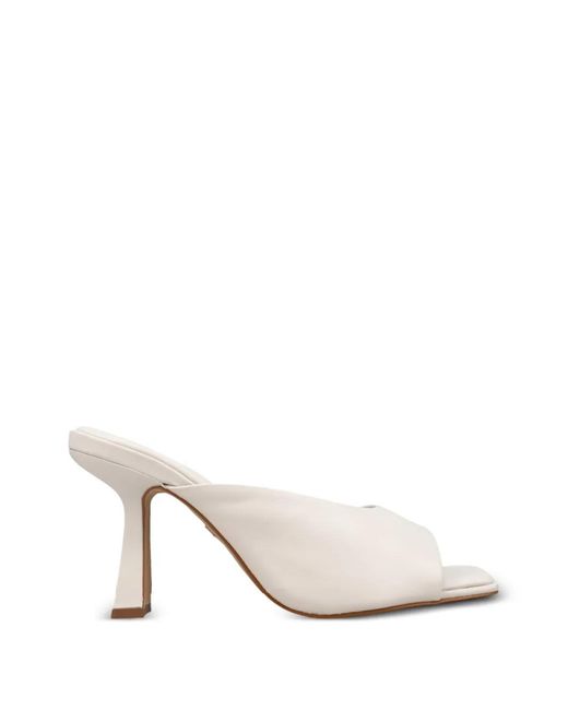 Carrano White Square-Toe Sandals
