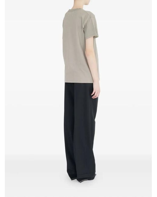 Maison Margiela White Numbers-Print T-Shirt
