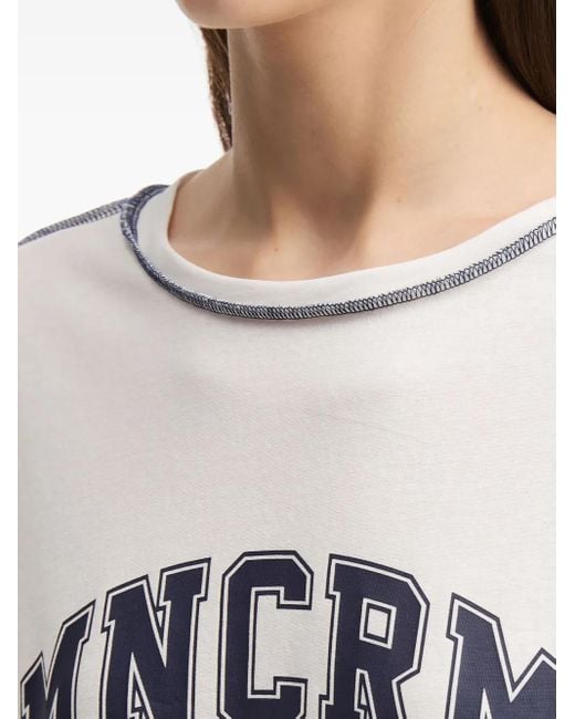 Mini Cream White Graphic-Print Long-Sleeve T-Shirt