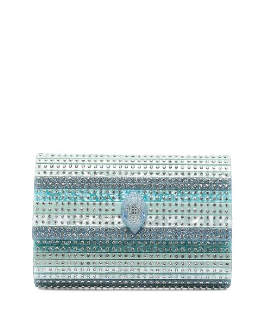 Kurt Geiger Blue Eagle Crystal-Embellished Clutch Bag