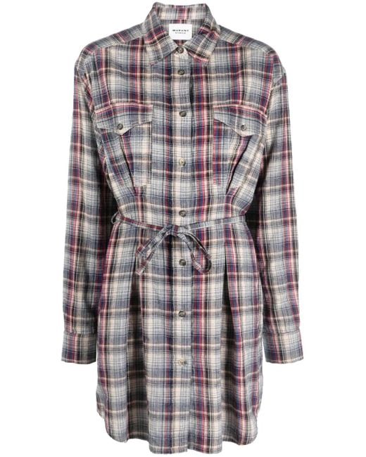 Isabel Marant Gray Liliane Midi Shirt Dress