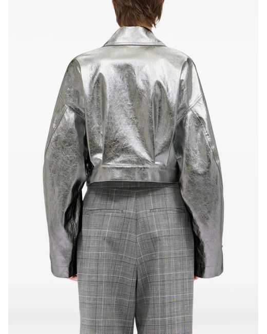 MSGM Jas Met Riem in het White