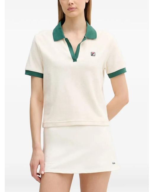 Fila White Belfort Logo-Patch T-Shirt