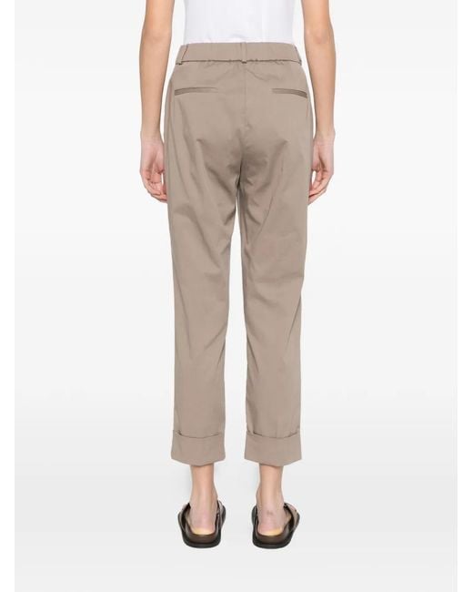 Peserico Natural Cuffed Trousers