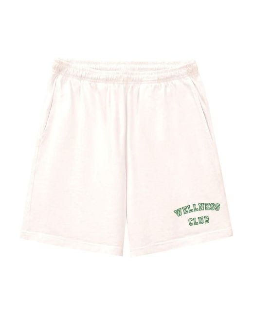 Sporty & Rich White Wellness Club Shorts