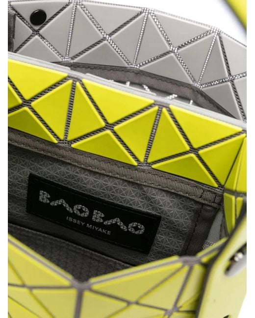 Issey Miyake Yellow Handtasche Mit Geometrischen Einsätzen