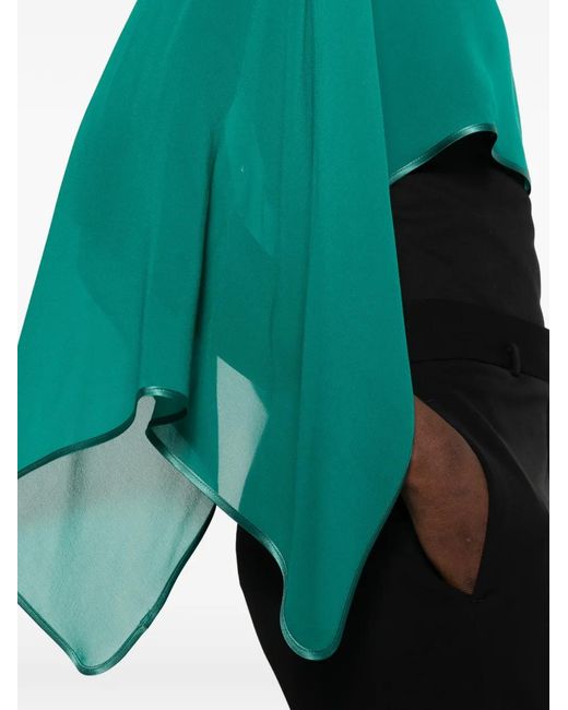 DE SANTIS Green Silk Cape