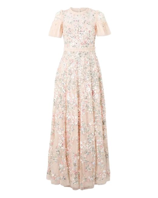 Needle & Thread Natural Dream Garland Gown