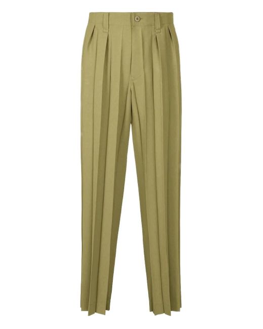 メンズ Homme Plissé Issey Miyake プリーツ パンツ Green