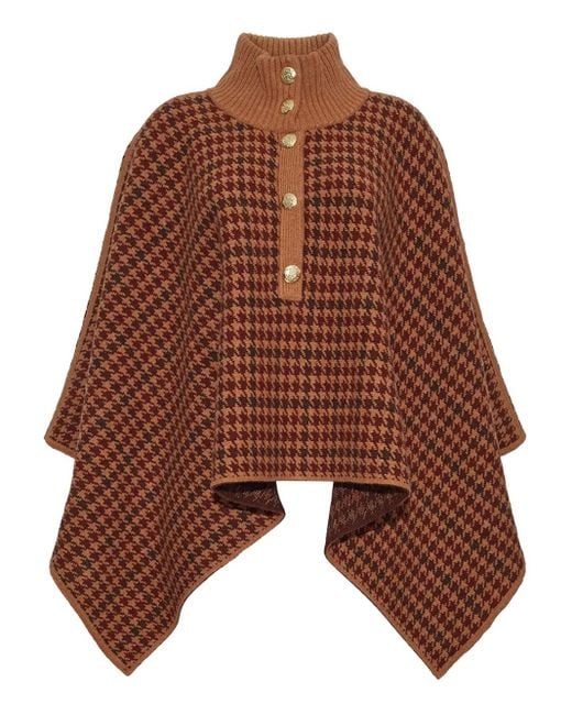 Cape Pagoda À Col Montant Cara Cara en coloris Brown