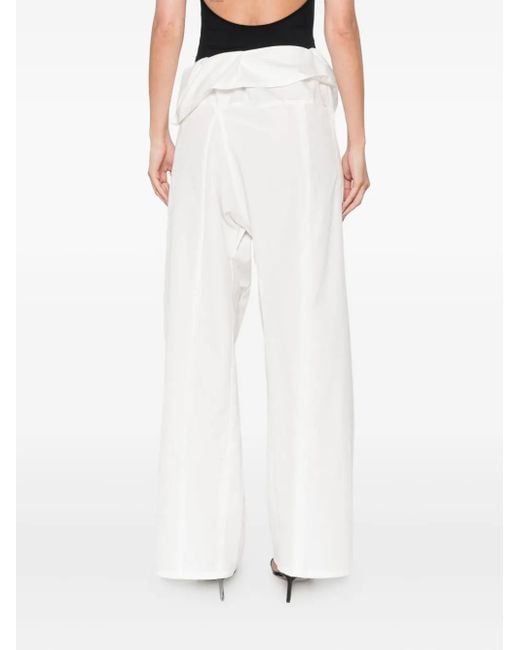 Wardrobe NYC White Hose mit weitem Bein