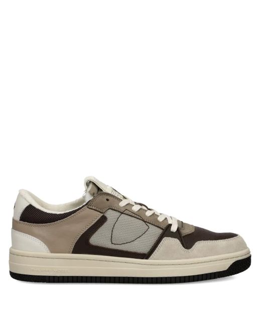 Philippe Model Brown Low-Top Sneakers With Panels for men
