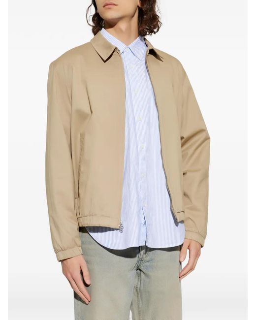Rag & Bone Natural Zip-Up Elasticated-Cuff Jacket for men