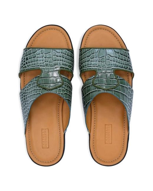 Fratelli Rossetti Blue Cut-Out Effect Sandals for men