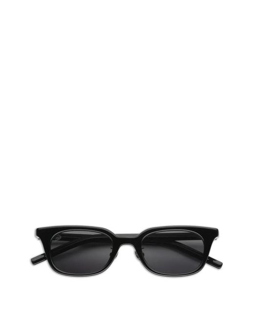 AKILA Black Lo-Fi Rectangle-Frame Sunglasses