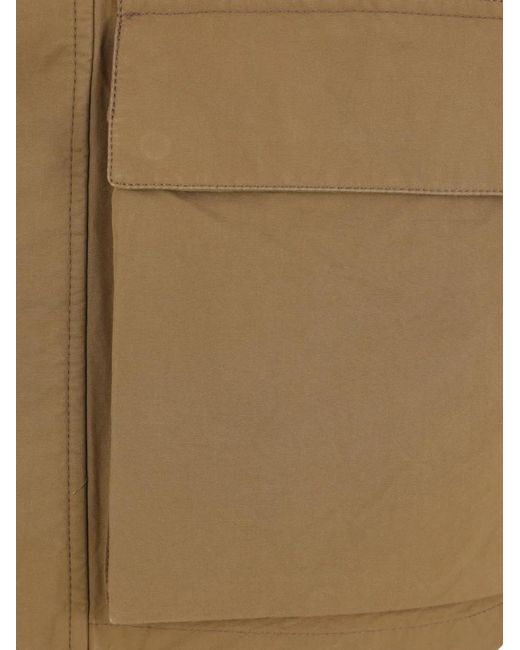 Lemaire Brown High-Neck Jacket for men
