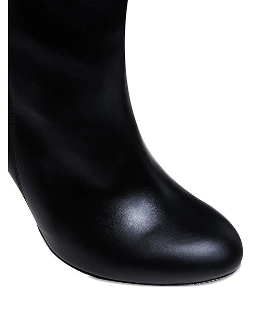 Ginissima Black 95Mm Leather Boots