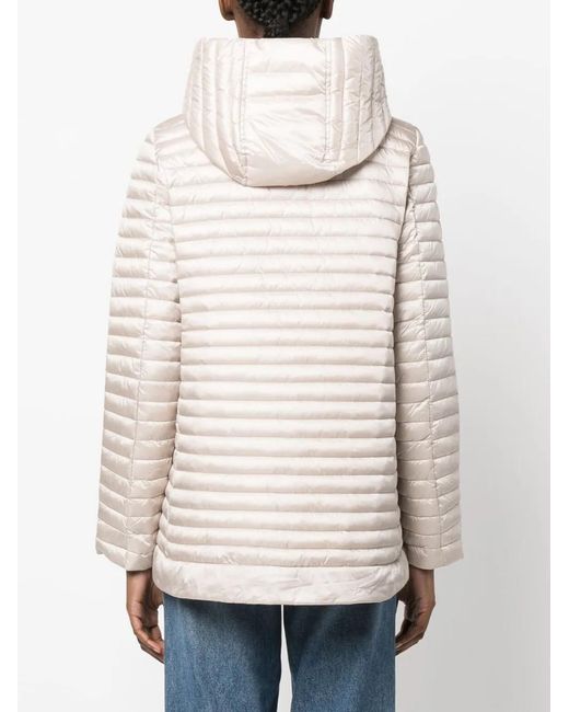 Save The Duck Natural Iris22 Alima Removable Hood Padded Jacket