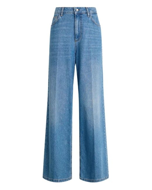 Liu Jo Blue High-Rise Flared Jeans